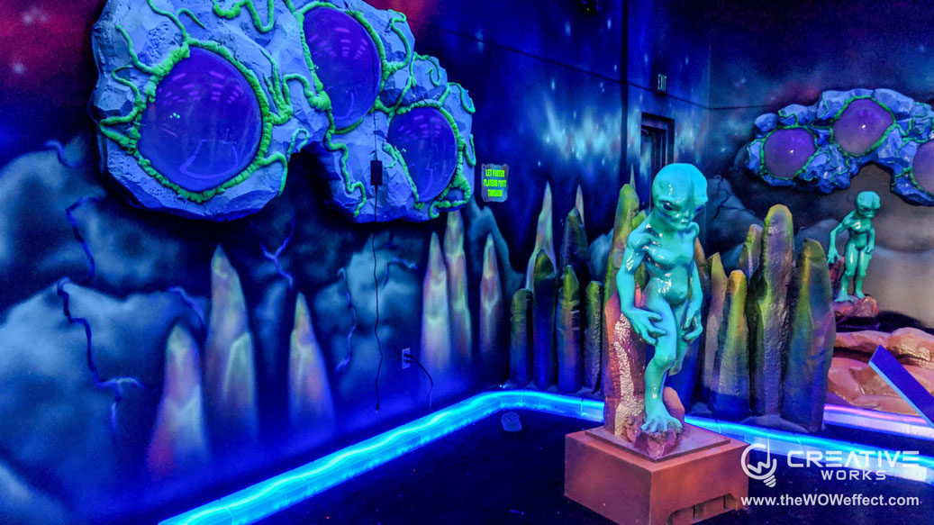 Black Light Mini Golf Design & Installation Creative Works